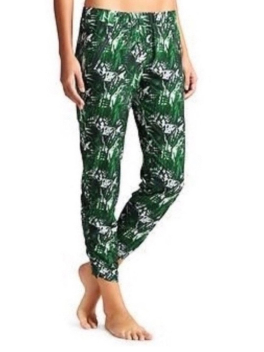 Athleta Aspire Palm Jogger Pants Mid-Rise Green Size 4 - Picture 11 of 11